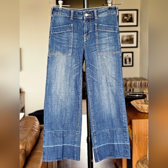 Pilcro and the Letterpress Denim - Pilcro and the Letterpress Melanie Wide Leg Cropped Jeans